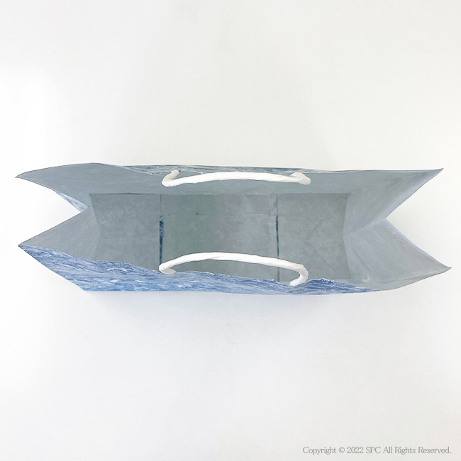 手提げ紙袋 雲竜 青3才 【32×11.5×H31cm】