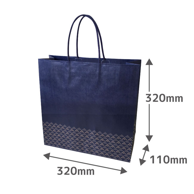 高級手提げ紙袋 みすみ 3才 【32×11×H32cm】｜香典返し.JP