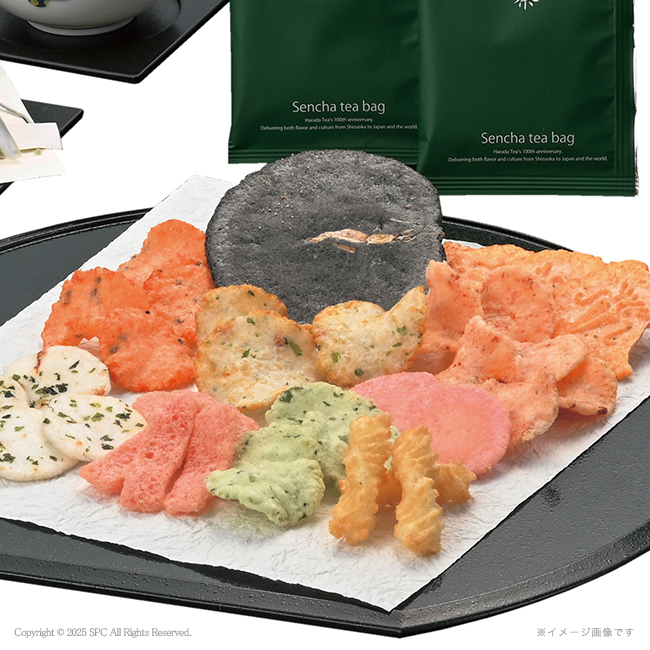 海老海鮮撰菓と煎茶詰合せ No.10 | 初盆・新盆のお返し 割引き商品