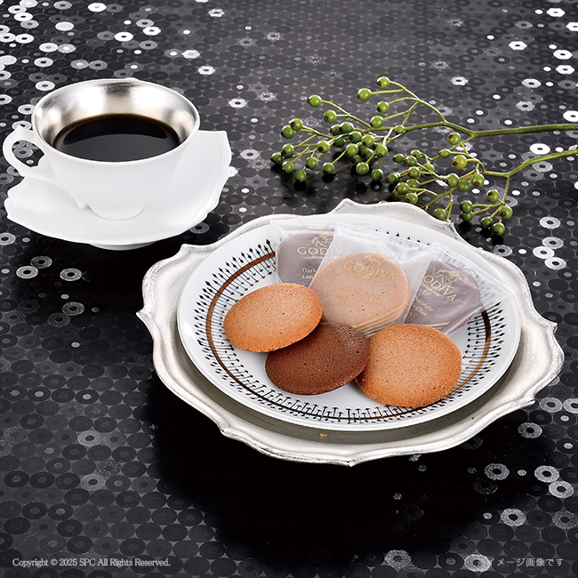 【送料無料】 コンビネーションギフト　ゴディバ　ラングドシャクッキーアソートメント＆はなみずき　今治タオルセット　No.100