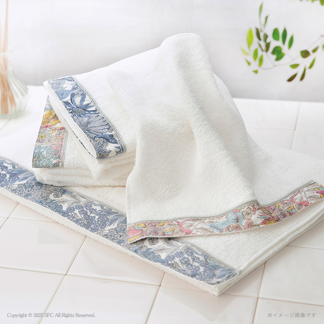 prima　rosette　using　by　LIBERTY　FABRICS　フェイスタオル2P　No.25　割引き商品