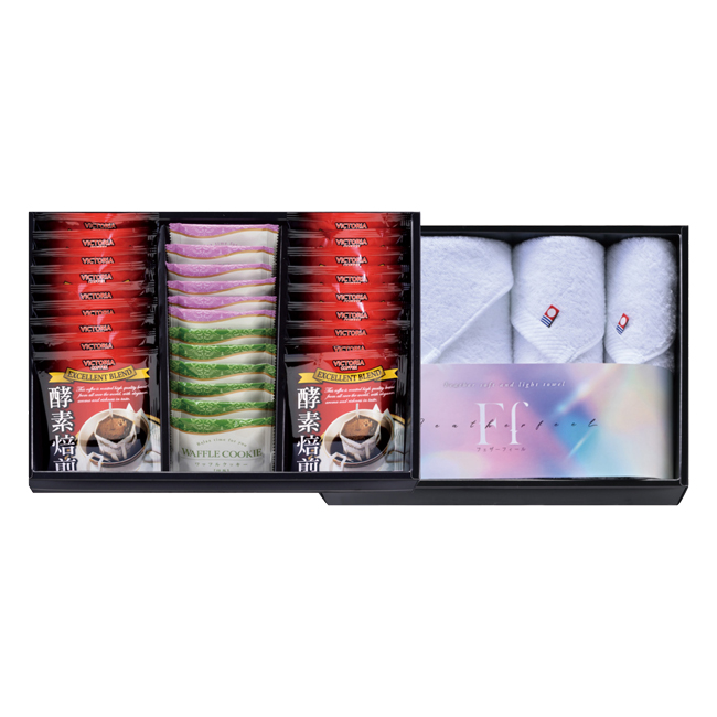 コンビネーションギフト 酵素焙煎ドリップコーヒー＆ワッフルクッキー