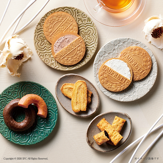 Senjudo　ゴーフレット・焼ドーナツ　スイーツセレクト　No.25　割引き商品