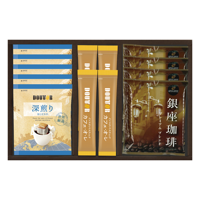 ドトールコーヒー・銀座珈琲ギフトセット　No.25　割引き商品