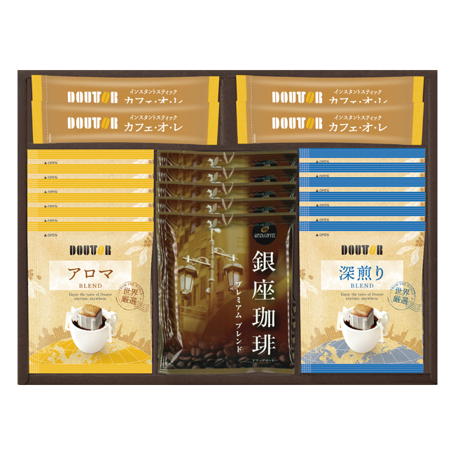 ドトールコーヒー・銀座珈琲ギフトセット　No.40　割引き商品