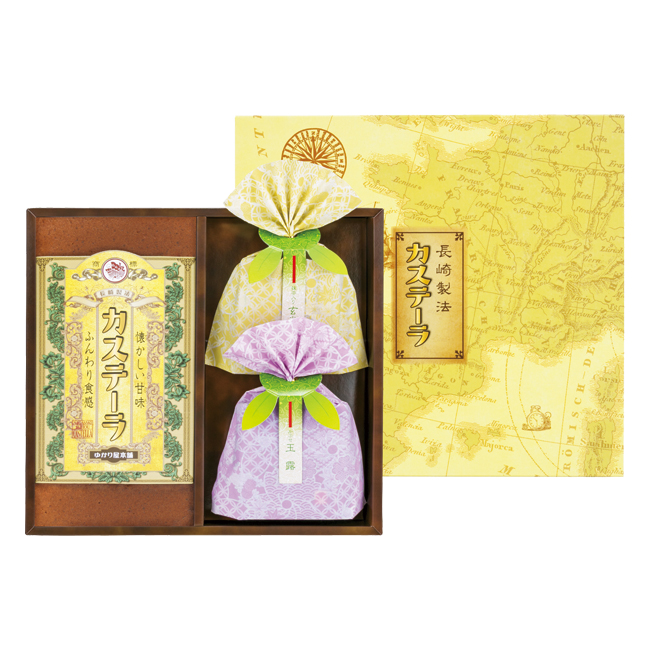 長崎製法カステーラ・緑茶詰合せ No.15
