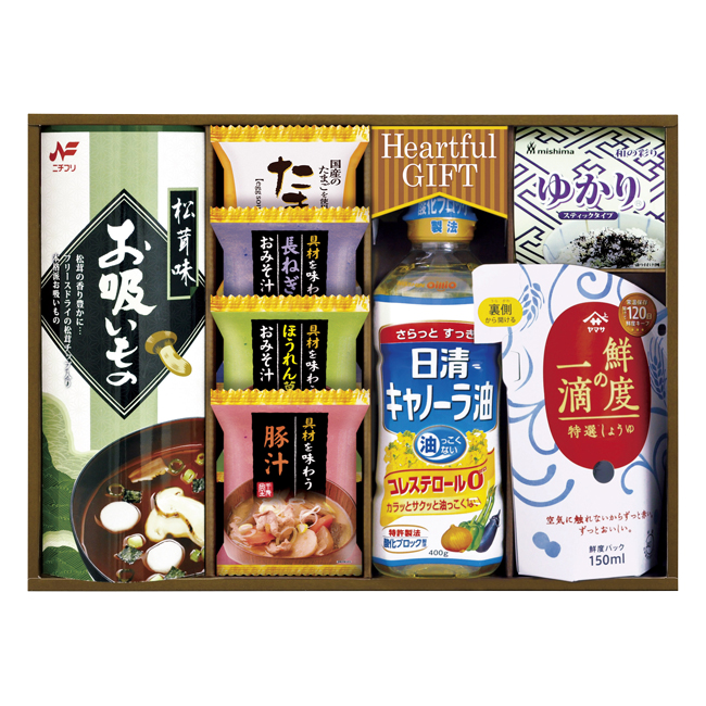 日清キャノーラ油&鮮度の一滴しょうゆ詰合せ No.30