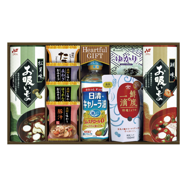 日清キャノーラ油&鮮度の一滴しょうゆ詰合せ No.35