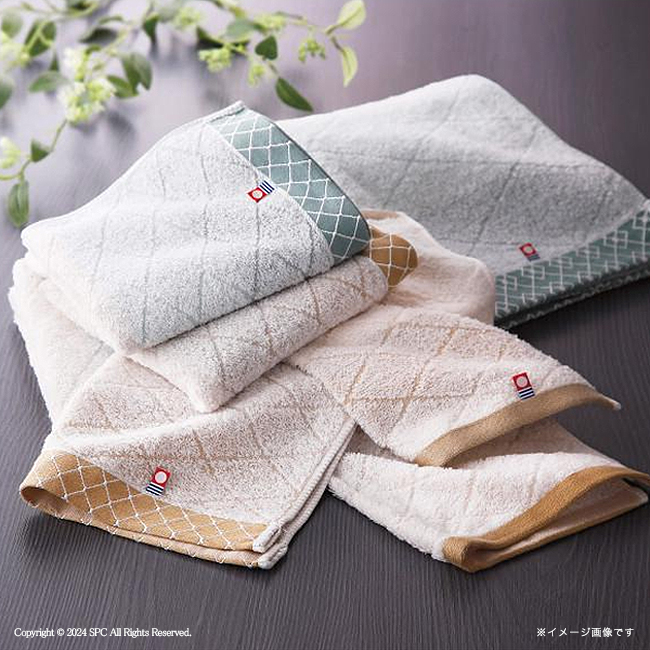 和布小紋（modern）　フェイス・ウォッシュタオルセット　No.15　割引き商品