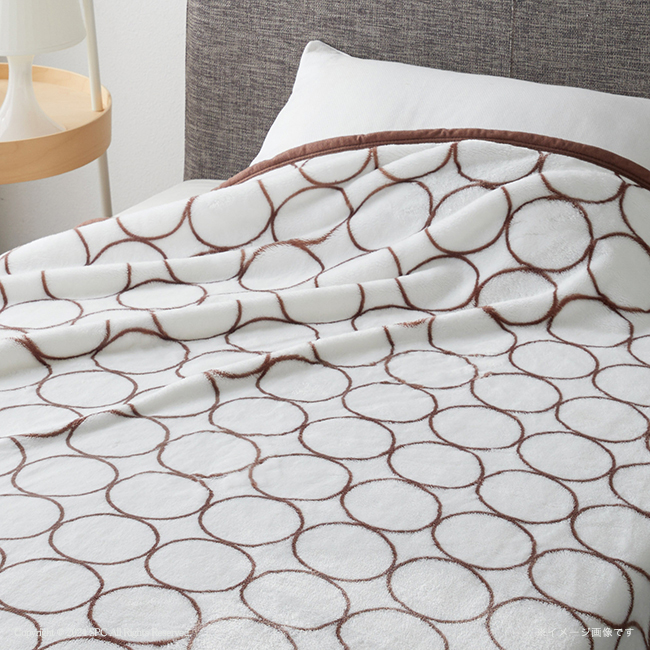 グランフランセ　ヌーベル　ソフトタッチマイヤー毛布1枚　No.100　（アイボリー）　割引き商品