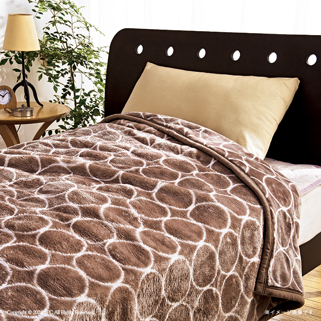 グランフランセ　ヌーベル　ソフトタッチマイヤー毛布1枚　No.100　（グレージュ）　割引き商品