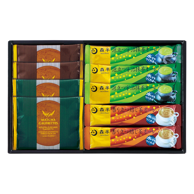 【送料無料】 宇治抹茶香るオーレとゴーフレット　No.20