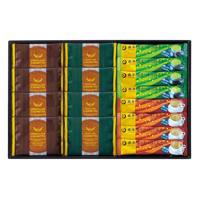 【送料無料】 宇治抹茶香るオーレとゴーフレット　No.30