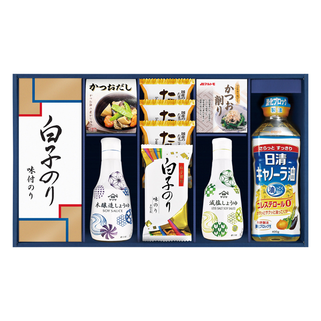 ヤマサ鮮度しょうゆ＆白子のり詰合せ　No.50　割引き商品