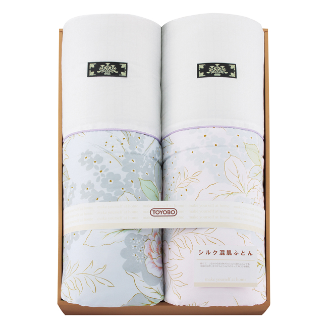 シルク混肌ふとん2枚セット No.100
