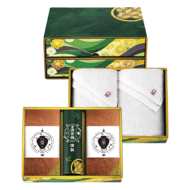 源茶舗select 宝乃菓 茶露の極み二段箱 D No.100｜特選ギフト