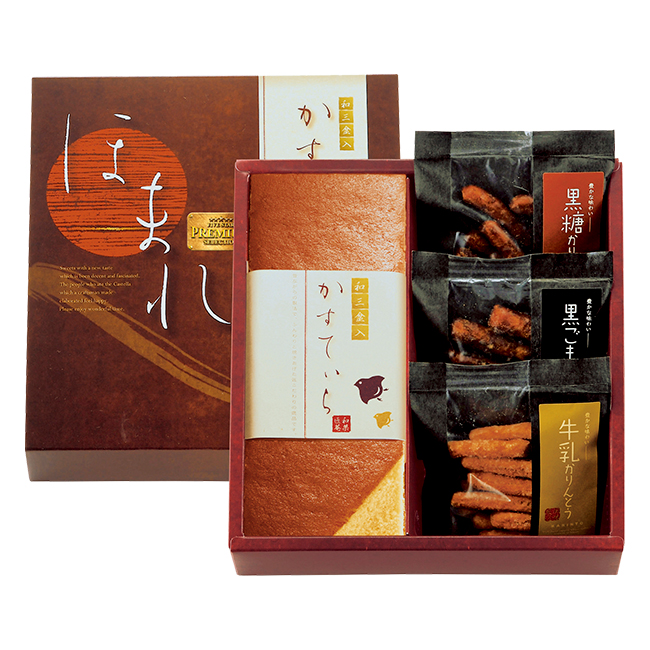 和菓匠菴　「ほまれ」和三盆糖入かすてぃら御詰合せ　No.20｜特選ギフト｜