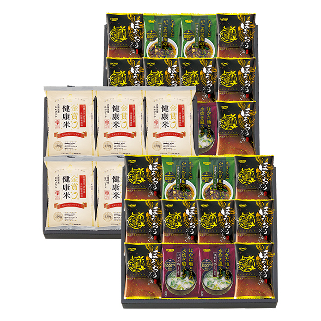 千莉菴　からだにやさしさ＋　国産フリーズドライ　ほうおうスープ　「金賞健康米」セット　No.120｜特選ギフト｜