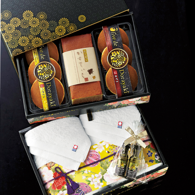 匠菴謹製 ミニたんす御進物「オリーブ de どら焼き」Premium No.90