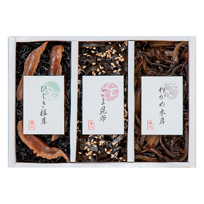 廣川昆布　御昆布　3品佃煮詰合せ（HB-10）　No.10 | 初盆・新盆のお返し（返：2割）