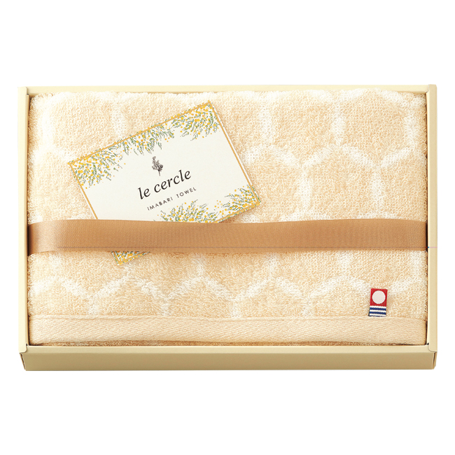 【送料無料】 le　cercle　フェイスタオル　No.12 （ベージュ）