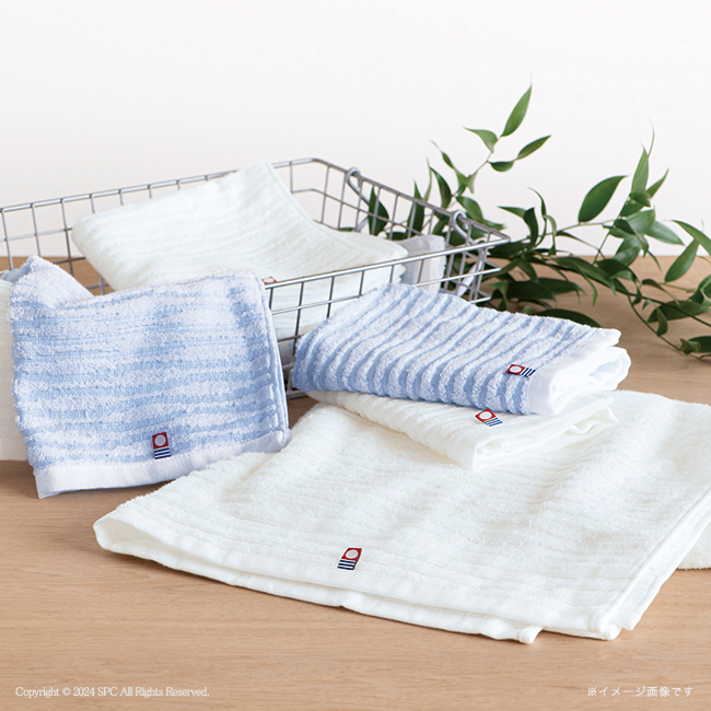 【送料無料】 瀬戸　白波フェイスタオル2P　No.20