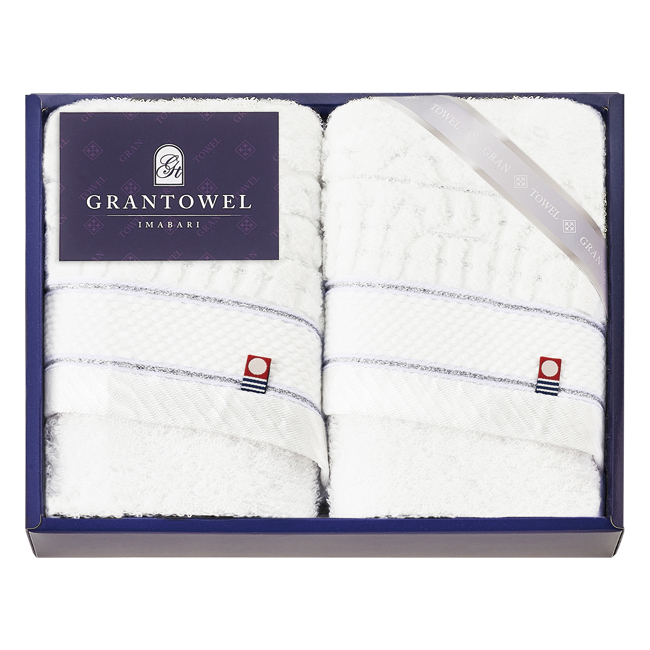 【送料無料】 グランタオル今治　ホテルタイプフェイスタオル2P　No.30