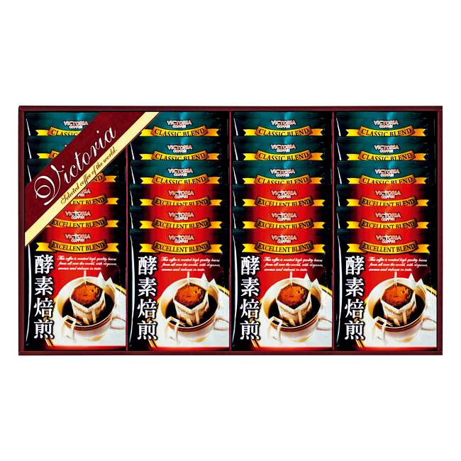 【送料無料】 珈琲屋さんが作った酵素焙煎ドリップコーヒーセット　No.30