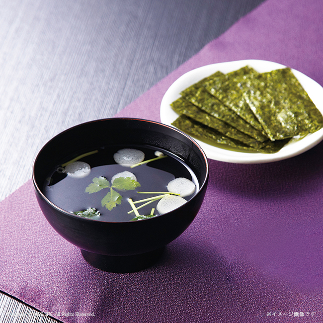 【送料無料】 有明のり・永谷園松茸風味お吸い物詰合せ　No.10