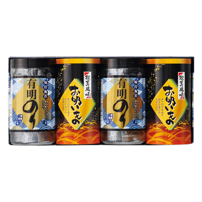 【送料無料】 有明のり・永谷園松茸風味お吸い物詰合せ　No.20