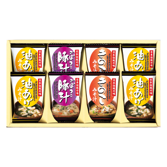 【送料無料】 フリーズドライ「お味噌汁三種の味詰合せ」　No.20