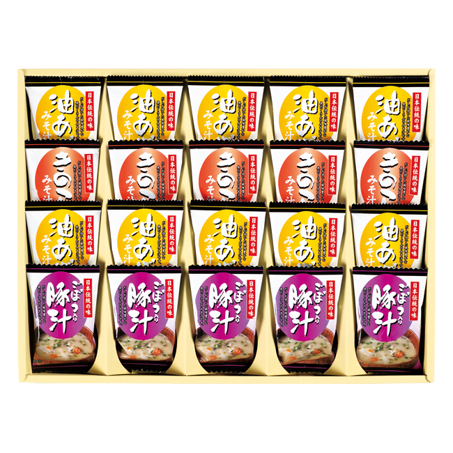 【送料無料】 フリーズドライ「お味噌汁三種の味詰合せ」　No.50