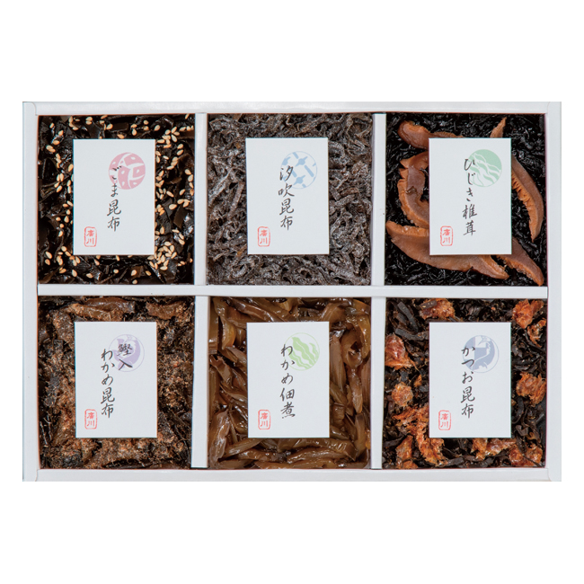 【送料無料】 廣川昆布　御昆布　6品佃煮詰合せ　No.20