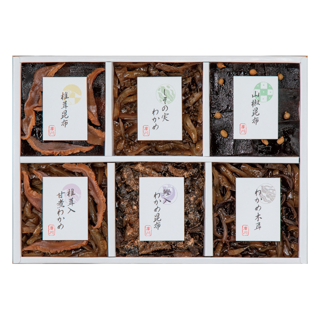 【送料無料】 廣川昆布　御昆布　6品佃煮詰合せ　No.25