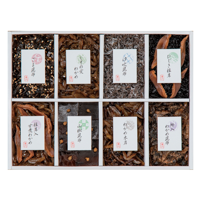 【送料無料】 廣川昆布　御昆布　8品佃煮詰合せ　No.30