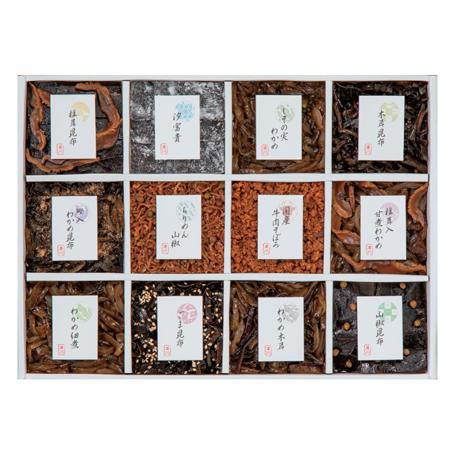 【送料無料】 廣川昆布　御昆布　12品佃煮詰合せ　No.70