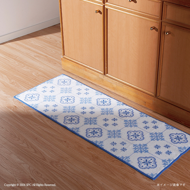 バスマット 浴室用マット 吸水速乾 60*40cm (モロッコ模様)