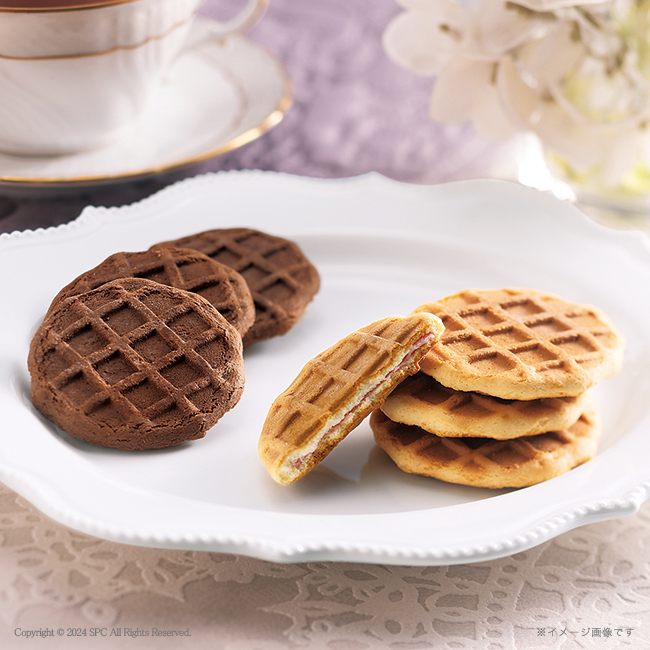 【送料無料】 スイートバスケット　ワッフルクッキーセット　No.20