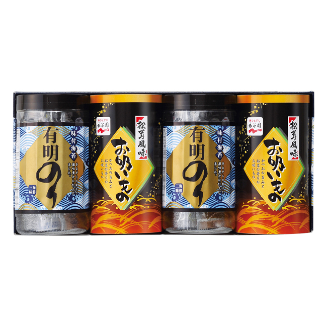 【送料無料】 有明のり・永谷園松茸風味お吸い物詰合せ　No.20