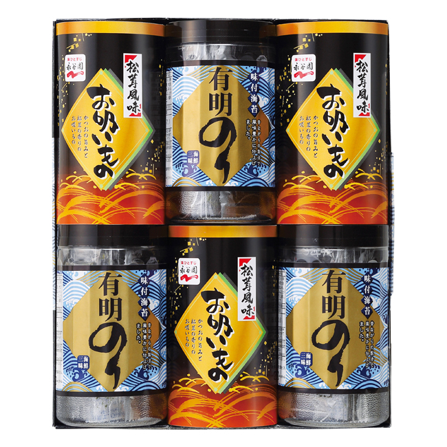 【送料無料】 有明のり・永谷園松茸風味お吸い物詰合せ　No.30