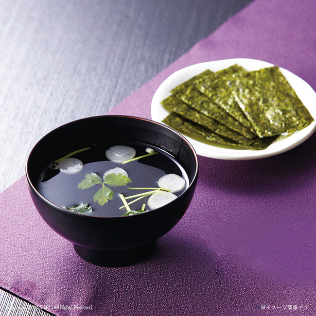 【送料無料】 有明のり・永谷園松茸風味お吸い物詰合せ　No.30