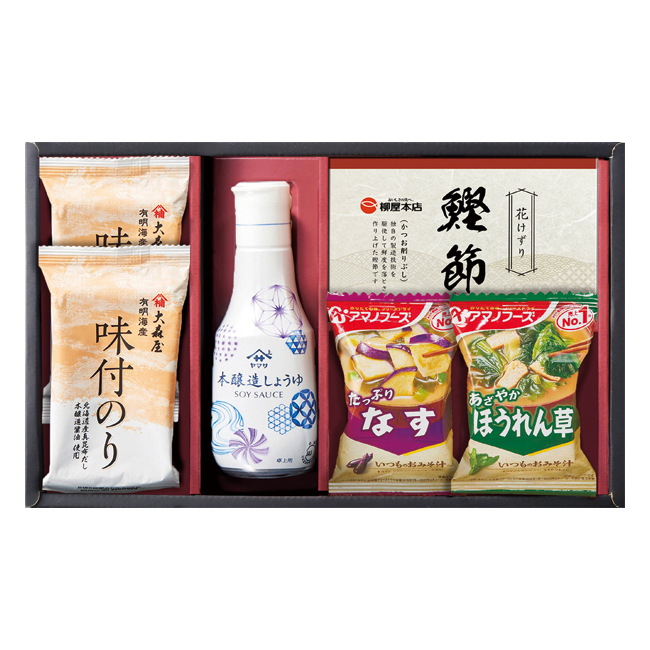 【送料無料】 ヤマサ本醸造しょうゆ＆大森屋味付のりギフト　No.20