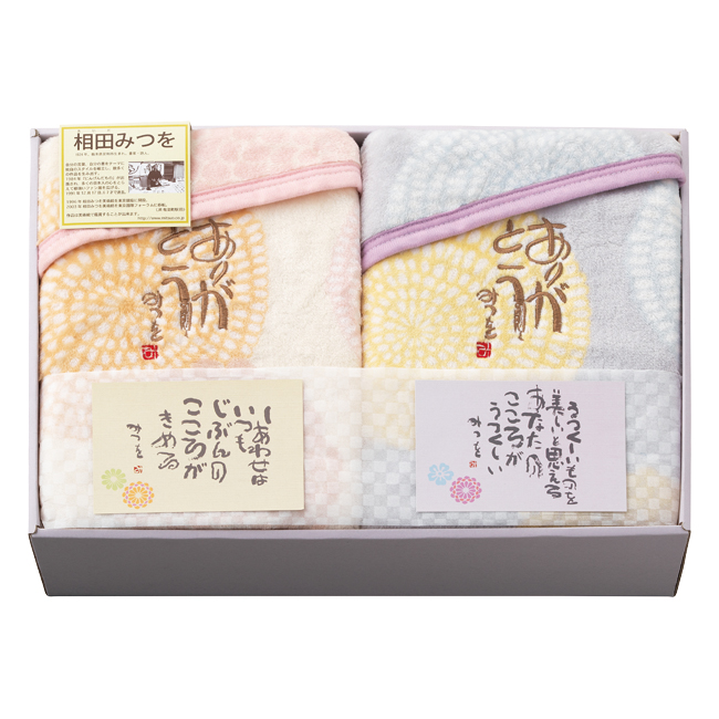相田みつを マイクロファイバー毛布2P No.100