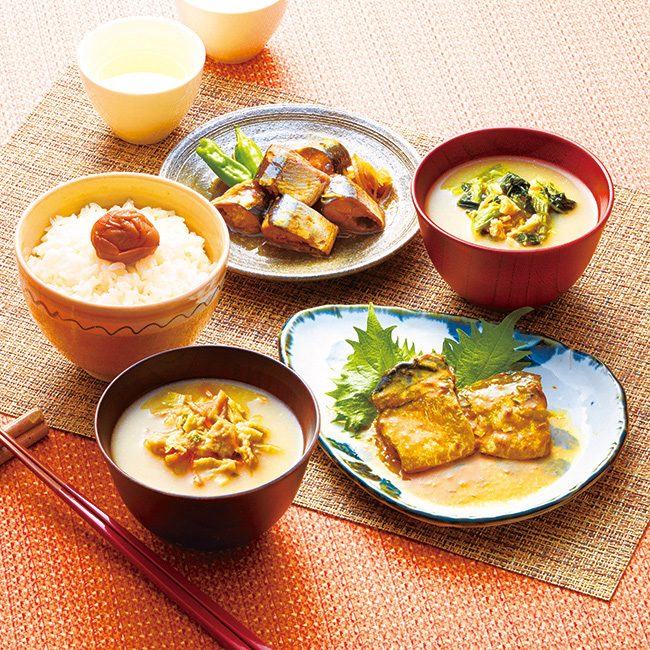 三陸産煮魚&フリーズドライ・梅干しセット No.20