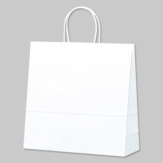 手提げ紙袋　白無地　3才　【32×11.5×H31cm】