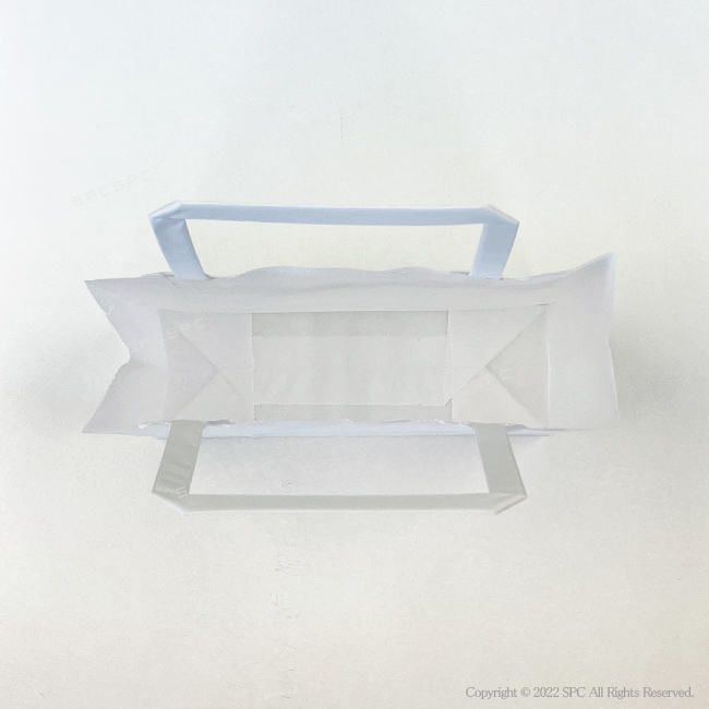 手提げ紙袋　白無地（小）【18×6×H16.5cm】