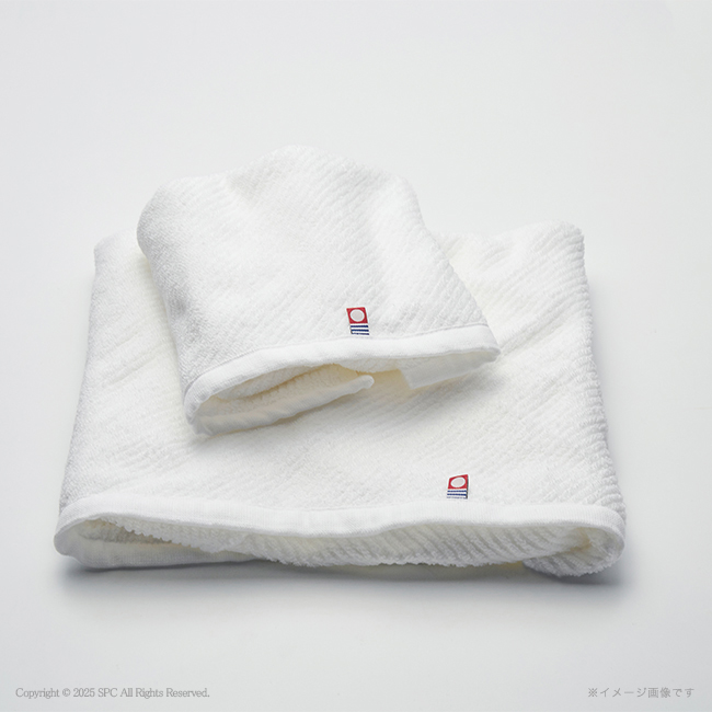 今治 The WHITE 木箱入りスリムバスタオル No.15