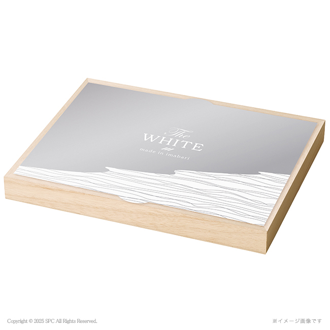 今治 The WHITE 木箱入りスリムバスタオル No.15