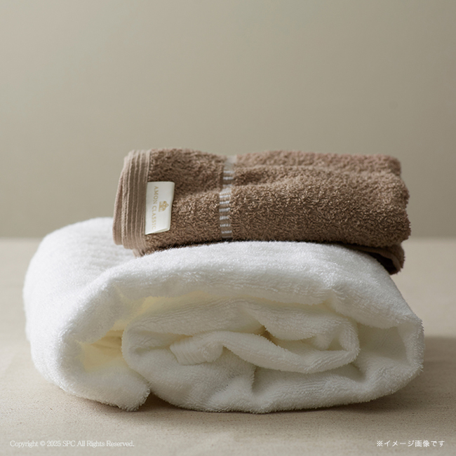 アモンクラシック -やわらかコットン- バス・フェイス・タオルハンカチ