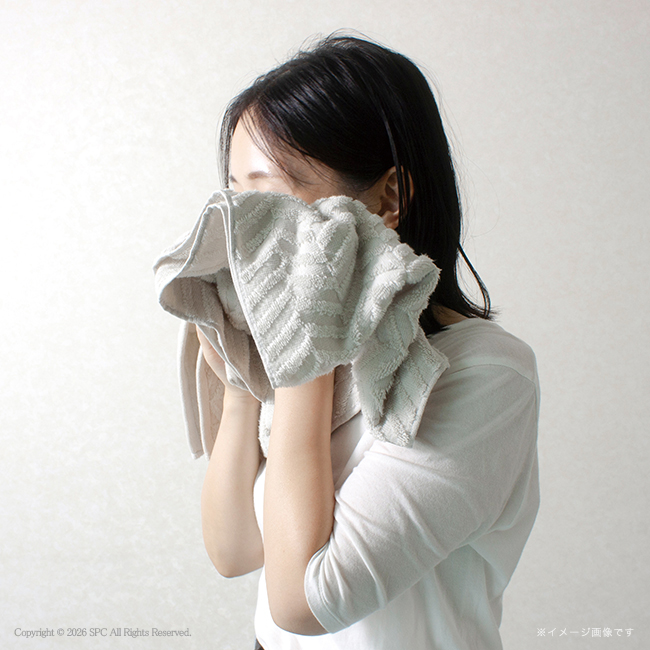 超無撚糸　今治　バスタオル半分時代　No.20　（ミストグレー）　割引き商品